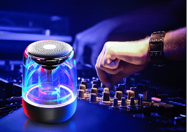 Bluetooth Speaker Powerful Bass Radio with Variable Color LED Light